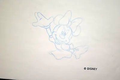   Minnie Mouse  Drawing With Blue Pencil And Label ByJeremy Van Hoozer • $75