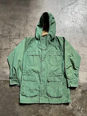 Vtg Sierra Designs 60/40 Green Tan Hooded Nylon Mountain Parka Usa Made Small • $120