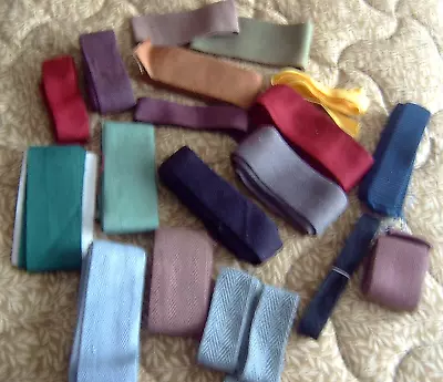 Fabric Tape - Various Widths Weight  & Colours - For Bag Handles Etc. • £3