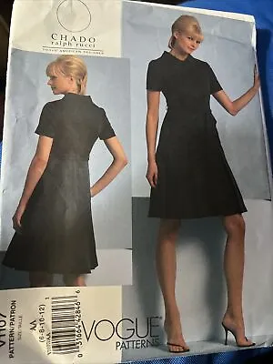 Vogue Sewing Pattern V1107 Misses' Dress Chado Ralph Rucci Sizes 6 8 10 12 Uncut • $9.99