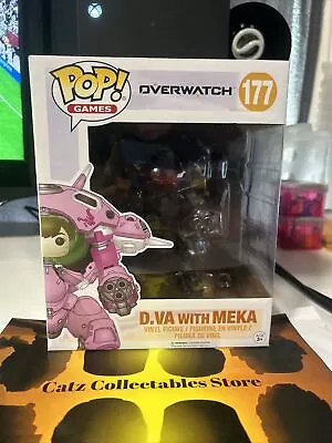 Pop! Vinyl Overwatch Figure - 6  D.Va With Meka Funko #177 + Protector • $30