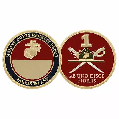 Marine Corps 1st First Recruit Training Parris Island 1.75   Challenge Coin • $36.99