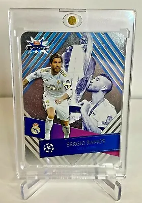 2020 Sergio Ramos Champions League Trophy Topps Crystal Real Madrid Soccer Card • $5.99