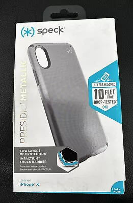 Speck Presidio Metallic Case-103135-6649 IPhone X • $34.99