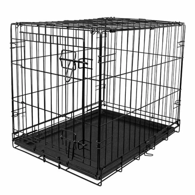 $90 • Buy 48 Inch XL Dog Crate Folding Kennel Metal Pet Cage With Tray, Black