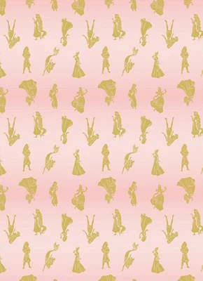 £20.43 • Buy Lined Window Valance Curtain 42 X 15 Disney Princesses Gold Metallic Rapunzel 