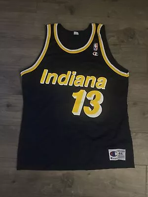 Vintage Rare Champion Indiana Pacers Mark Jackson Basketball Jersey 44 Large • $85