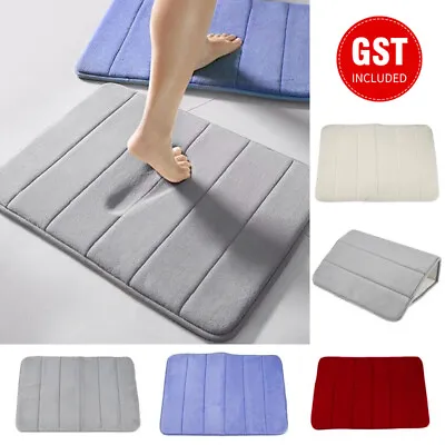 Bathroom Non-Slip Memory Foam Bath Mat Pad Soft Absorbent Floor Tub Rug Bedroom • $11.50