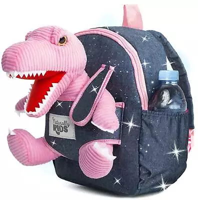 Toddler Backpack With Plush Pink T Rex Dinosaur Toy 3-5yo Gift Naturally Kids • $29.98