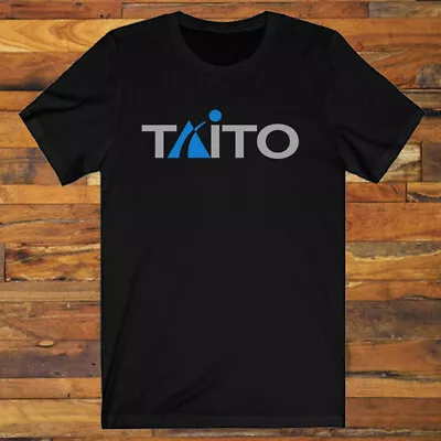 Taito Video Games Logo Men's Black T-Shirt S-3XL • $15.20