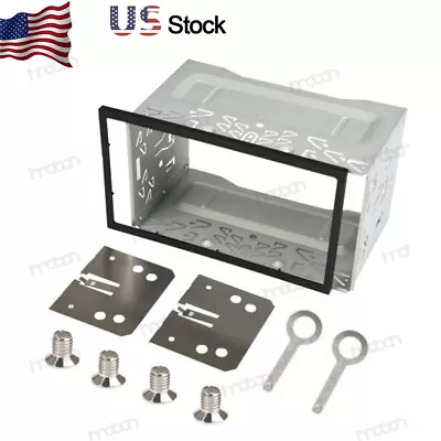 $17.66 • Buy Universal Double 2 Din Car DVD Stereo Frame Radio Metal Mount Dash Kit Bracket