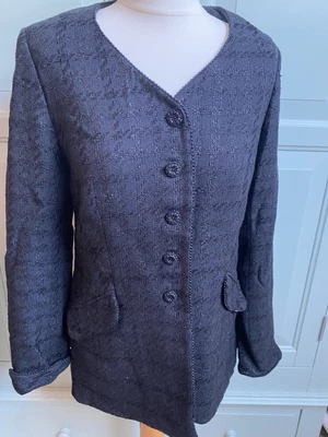 Caroline Charles Black Wool And Lurex Jacket  • £45