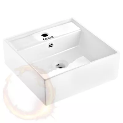 Cefito Ceramic Rectangle Sink Bowl White • $55.20