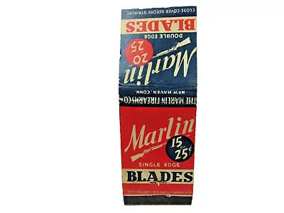 Vintage Marlin Blades Vintage Advertising Matchbook Cover • $5.50