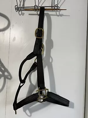 Cob Triple Stitch Leather Halter • $35