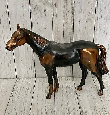 Vintage Cast Metal Horse - Copper/Brass Horse Horse Figurine Western Decor • $85.50