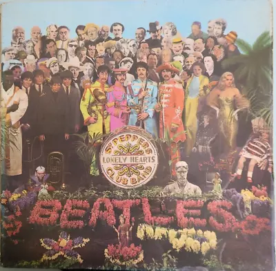 Beatles Sgt Peppers 1st MONO Black Yellow Australia Pressing 12'' Vinyl Lp 1967 • $189.99