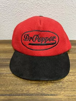 Vintage Dr Pepper Wool Hat Baseball Cap One Size Fits All Stylemaster USA • $22.49