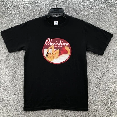 $20.64 • Buy Christina Aguilera  Shirt Mens Small Black Back To Basics Tour 2000s Deadstock