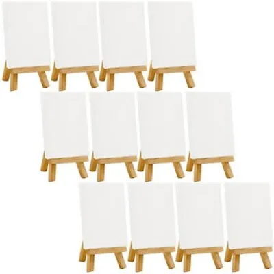 US Art Supply Artists 3 X 4 Inch Mini Canvas And Easel Set Of 12 • $23.95