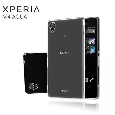 Soft  Gel TPU Jelly Case Cover For Sony Xperia  M4 Aqua + Screen Protetor • $4.59