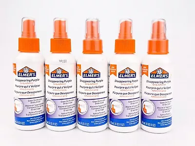 Elmers Adhesive Spray 4 Fluid Ounces Each Disappearing Purple Lot Of 5 • $32.95