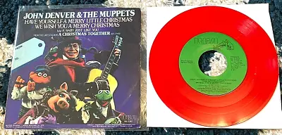 John Denver & The Muppets: Have Yourself A Merry Little Christmas 45 Red Vinyl • $9.99