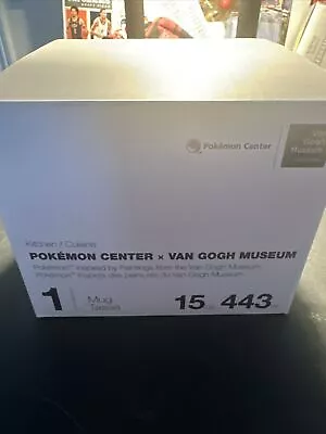 Pokemon Center X Van Gogh Museum Inspired Paintings Pikachu Eevee Coffee Mug • $58.53