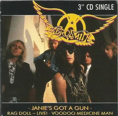 Aerosmith - Janie's Got A Gun 1989 Geffen 3 Inch CD Single In Gatefold Sleeve • $16.17