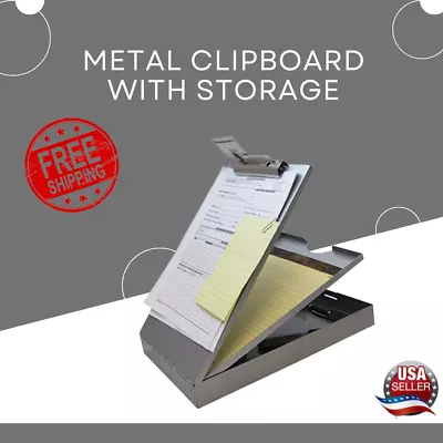 Metal Clipboard With Storage Letter Size Heavy Duty Contractor Grad... • $27.49