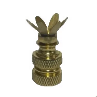 Lot Of 10...solid Brass 6-prong Diy No Swivel Lamp Shade Finial Bases Tv-1376 • $18