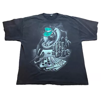 $48 • Buy VINTAGE LOONEY TUNES X FIFTH SUN TAZ POKER DEALER RARE GRAIL 90s BIG FACE XXL