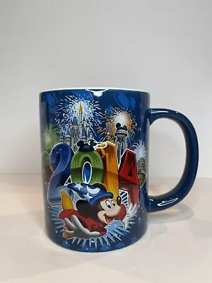 Disney Parks 2014 Sorcerer Mickey 3D Embossed Ceramic Mug Walt Disney World 16oz • $8.97