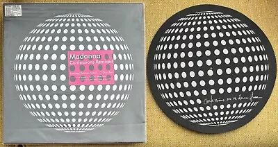 MADONNA - CONFESSIONS REMIXED (USA 3 X 12  SINGLES - UNPLAYED) + PROMO SLIP MAT • $124.44