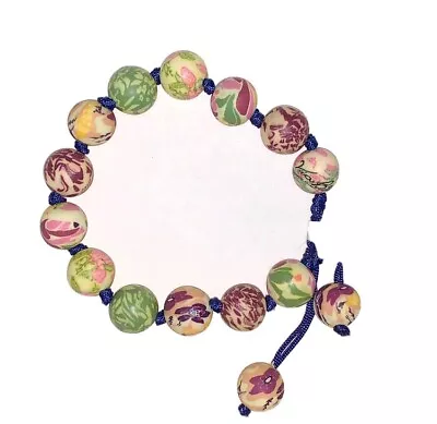 NWT Viva Beads Silk Chiffon Chunky Tie Handmade Bracelet • $20