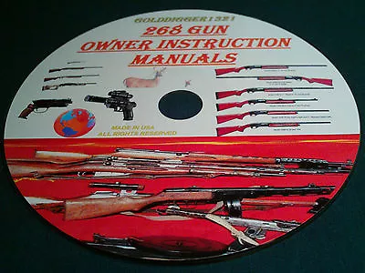 268 Gun Owner Instruction Manuals On Cd • $9.95