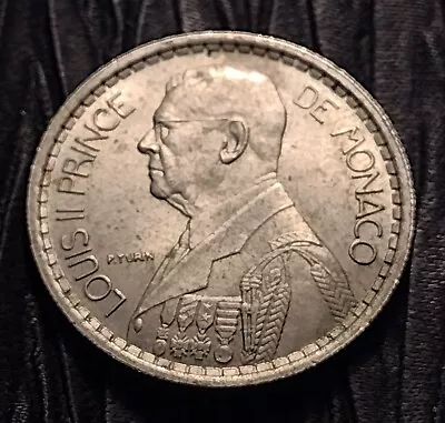 1946 Monaco Louis Ii 10 Francs World Coin. Free Shipping! • $9.99