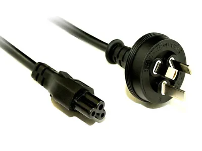 0.5m Power Cable Cord AU 3 Pin To Clover Leaf Plug IEC C5 For Notebook Laptop  • $9.48