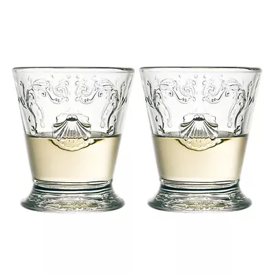 La Rochere Versailles Tumbler Glass Set Of 2 250ml Goblet Clear Glassware Drinks • £19.95