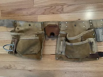 Craftsman Tool Belt 937543 - Carpenters Leather Tool Apron Belt Rig Construction • $30