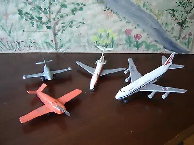 Lot Of 4 Vintage Toy Airplanes Tootsietoy And Others • $5.99