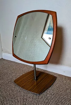 $238.99 • Buy DANISH TEAK VANITY MIRROR 50s 60s 70s RETRO VINTAGE MID CENTURY MCM