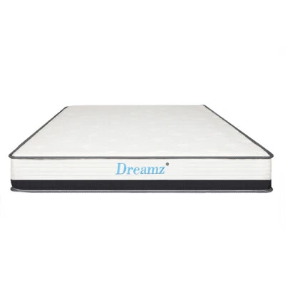 $249.99 • Buy Dreamz Pocket Spring Mattress Bed Queen Double King Single Foam Medium Firm 21CM