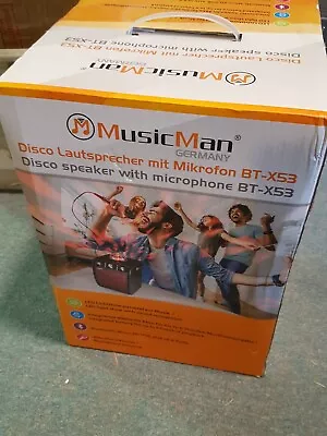 Music Man Disco Speaker + Microphone BT-X53 • $44.99