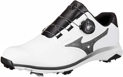 MIZUNO Golf Soft Spike Shoes NEXLITE GS BOA 51GM2115 White Black Fast Shipping • $96.99