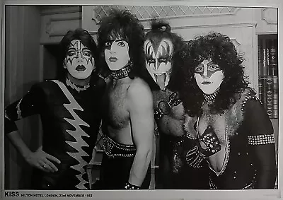 KISS Poster Ace Frehley Hilton Hotel London 1982 Creatures Of The Night Period • £14.99