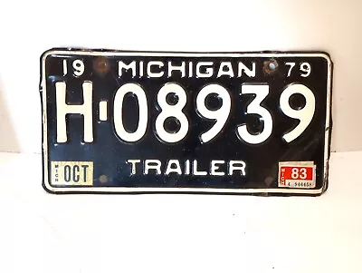 Vintage License Plate Michigan Trailer  1979 - H-08939 • $17