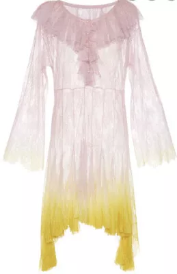 £300 • Buy Philosophy Di Lorenzo Dip Dye Ombre “SERAFINI” Floaty Dress UK8 US4  IT40 BNWT