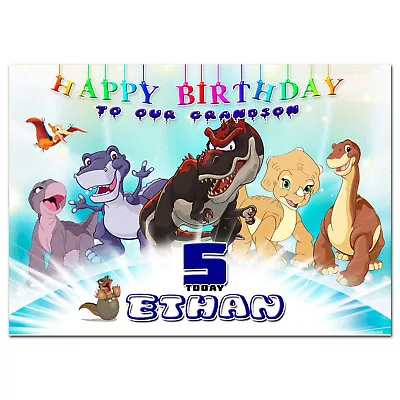 G044 Special Personalised Birthday Greeting CARD With Your Text; Dinosaurs  • £3.99