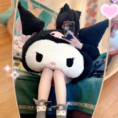 40*35CM Gift Big Anime My Melody Kuromi Kawaii Plush Toy Pillow Stuffed Doll UK • £11.90